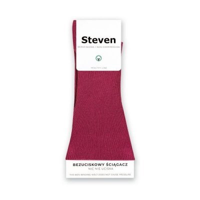 Steven beztlakové 018 bordové Dámské ponožky