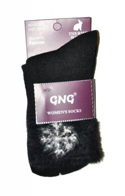 Ulpio GNG 3919-2 Thermo Wool sněhová vločka Dámské ponožky