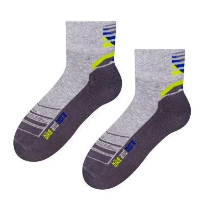 Steven 040 020 melanž-světle šedé Pánské ponožky