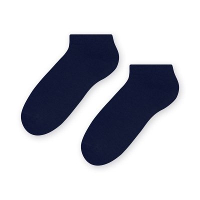 Steven 045 tmavě modré Pánské kotníkové ponožky