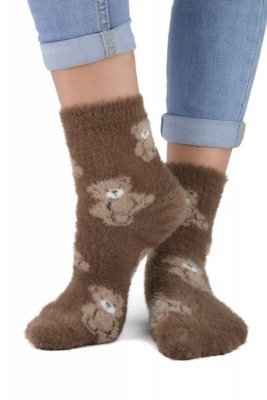 Noviti SB 031 W 01 medvídky hnědé Dámské ponožky