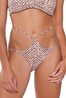 Lingadore 7206BS zebra print Plavkové kalhotky