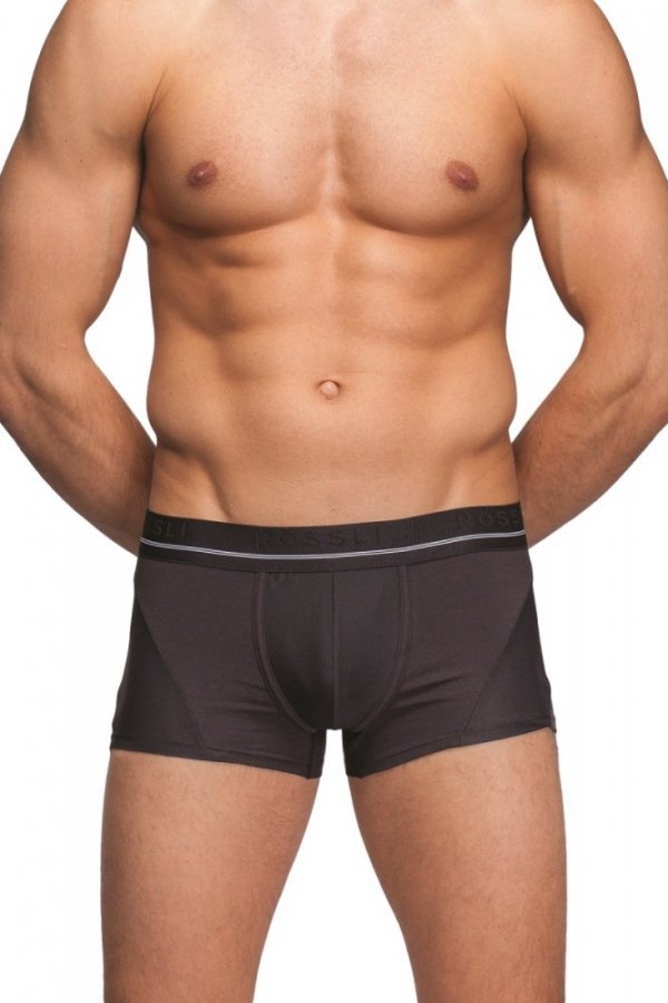 Rossli MSH-032 černá Pánské boxerky