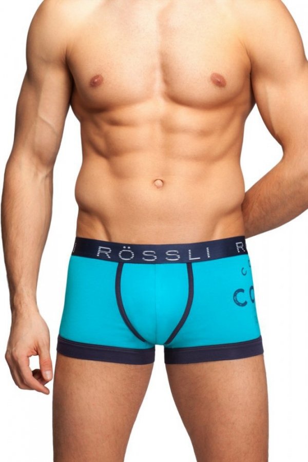 Rossli MSH-039 turquoise Pánské boxerky