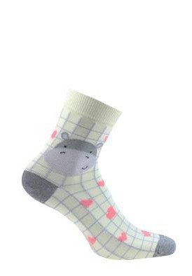 Wola W44.01P 11-15 lat Dívčí ponožky s vzorem 
