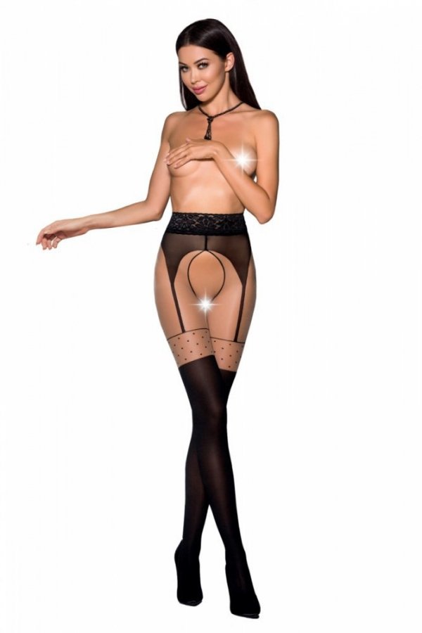 Passion Tiopen 003 černé 2 40 den Punčochové kalhoty - Sexy punčocháče -  Sexy punčochy a punčocháče - Erotické spodní prádlo - Ženy