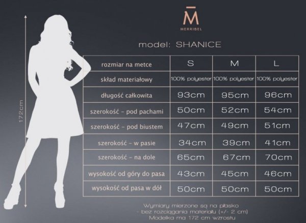 Merribel Shanice Dark Blue Šaty