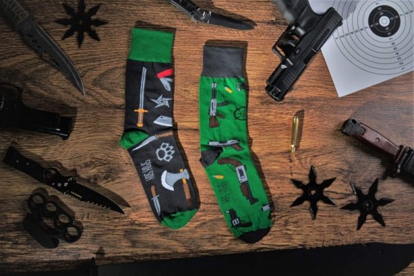Spox Sox Guns &amp; Knives Ponožky