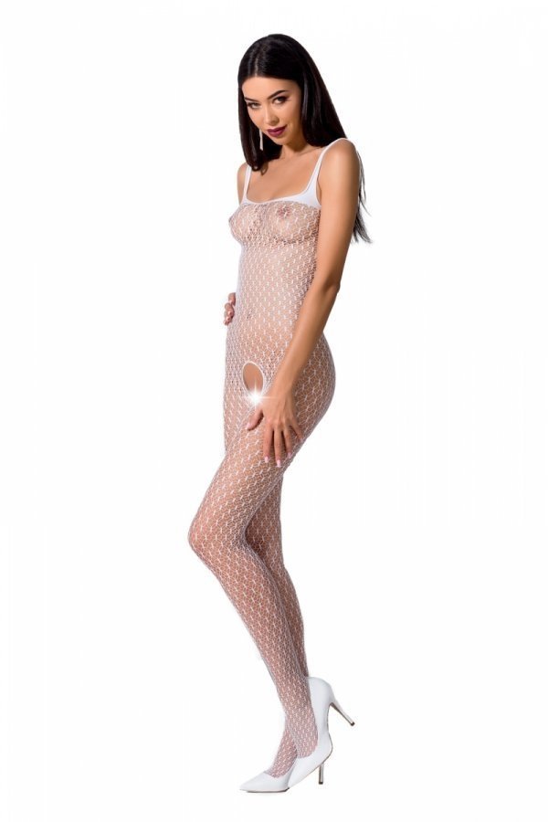 Passion BS071 bílý Bodystocking