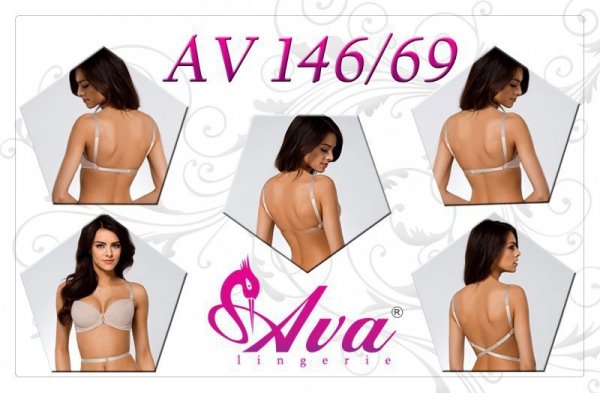 Ava 146/69 Annie černá Podprsenka push-up