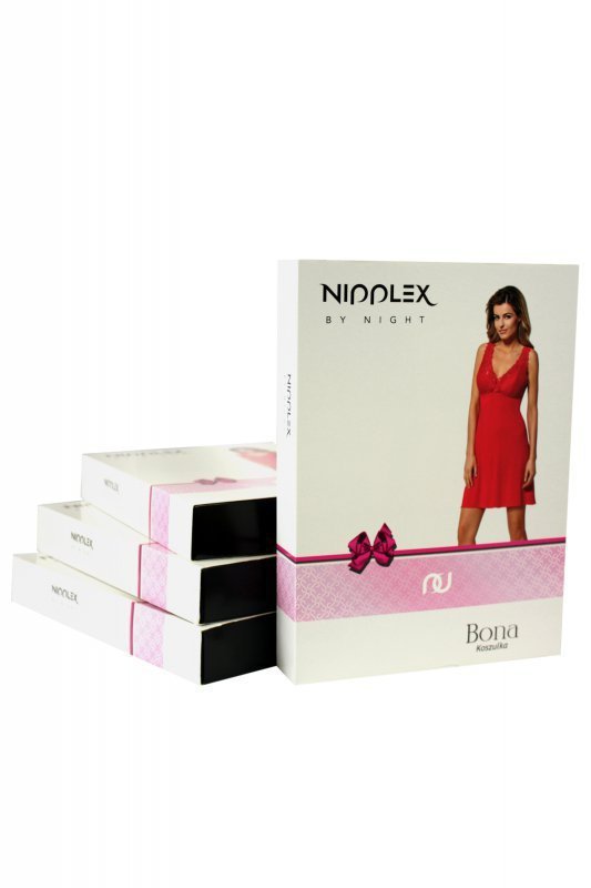 Nipplex Bona tmavě modrá Noční košilka plus size