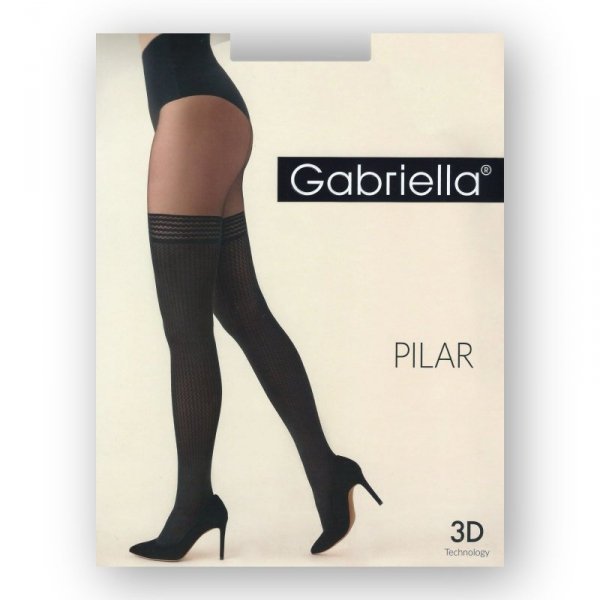 Gabriella Pilar 274 nero Punčochové kalhoty