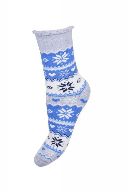 Milena 0118 X-MAS Frota Zimní netlakové dámské ponožky