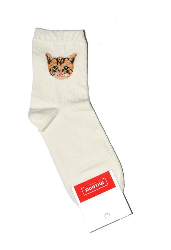 Milena 0200 Kočka Dámské ponožky