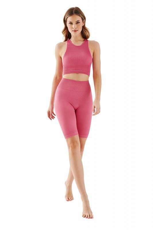 Gabriella Seamless track rib 1205 rose cyklistické Dámské legíny