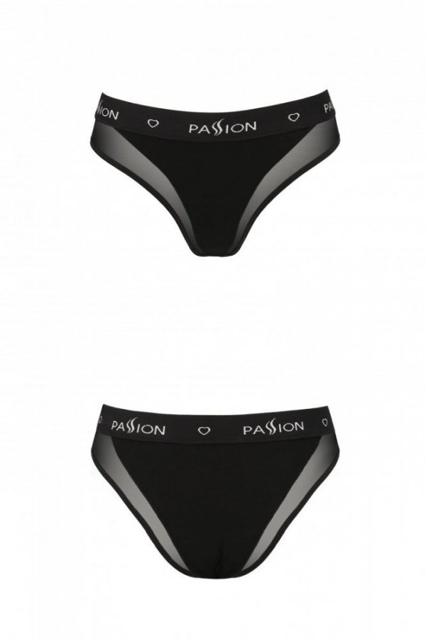 PS002 PANTIES black figi z siateczką