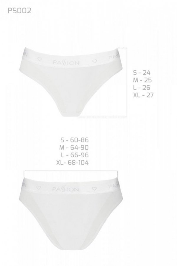 PS002 PANTIES white figi z siateczką