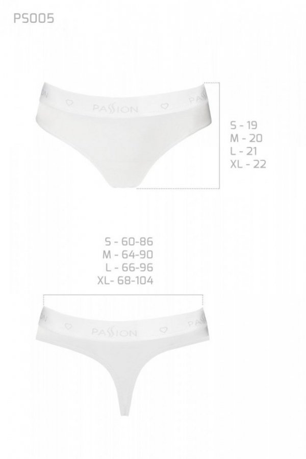 PS005 PANTIES white figi bawełniane