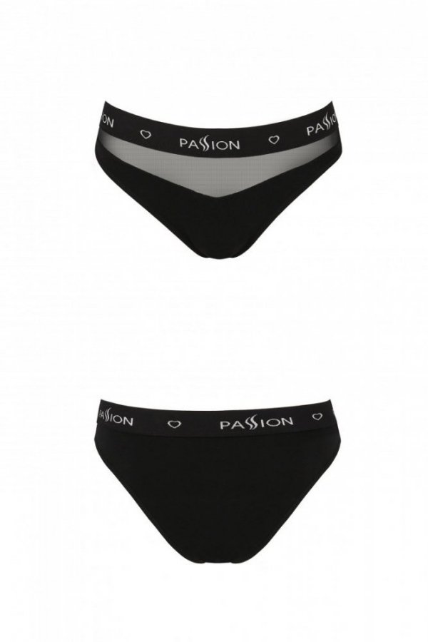 PS006 PANTIES black figi z siateczką