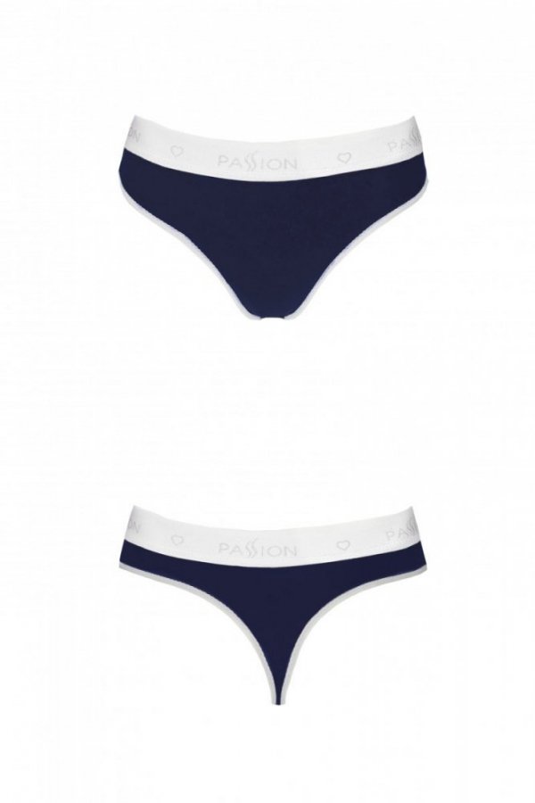 PS007 PANTIES navy blue stringi bawełniane