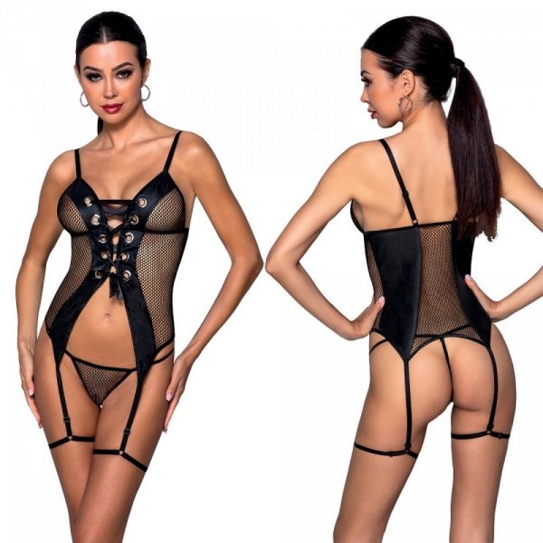 BETH CORSET Czarny gorset
