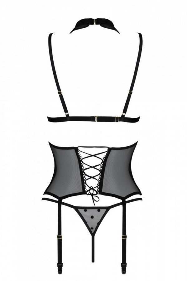 DOMINICA CORSET Czarny gorset