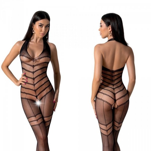 BS100 Bodystocking Czarny