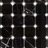 marmur Black Silk + kostka Bianco Neve