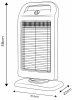 PROMIENNIK HALOGENOWY PODCZERWIENI 400W/800W/1200W BIAŁY
