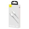Kabel przewód do iPhone USB-C - Lightning szybkie ładowanie 20W 2m - biały