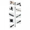Kijki trekkingowe nordic walking aluminiowe 110 - 130 cm - brązowe