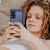 Etui silikonowe na Samsung Galaxy A26 Carbon Case - niebieskie