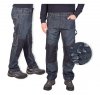 Spodnie robocze jeans męskie z wzmocnieniami -100% bawełna-FIRI : Rozmiar - W36-L34