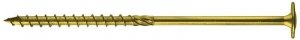 WKRĘT DO DREWNA Z KOŁNIERZEM NA TORX OCYNK ŻÓŁTY 6*220MM T30