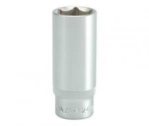 NASADKA DŁUGA 6-KĄTNA CHROMOWANA 1/2'' 24MM