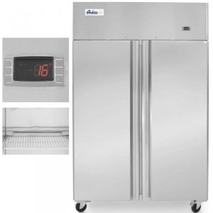 Szafa chłodnicza lodówka gastronomiczna 2-drzwiowa Profi Line 900L - Hendi 233122