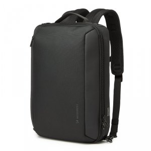 Plecak torba Premium na laptopa 15.6'' z paskiem USB 42x8x28cm - czarny