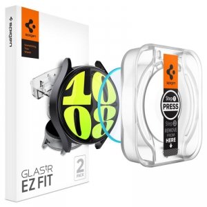 Szkło hartowane z ramką montażową na Samsung Galaxy Watch 7 44 mm - 2 szt.