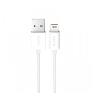 Kabel przewód USB-A - iPhone Lightning TPE 12W 3m - biały