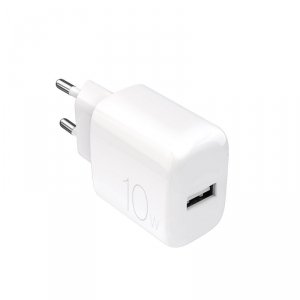 Ładowarka sieciowa USB-A PROLITE 10W - biała