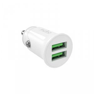 Ładowarka samochodowa 2x USB-A Pro Lite 10W - biała