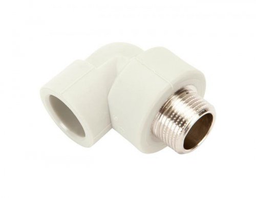 PP-R KOLANO GWINT ZEWNĘTRZNY 90 STOPNI  20MM X 1/2 PN20