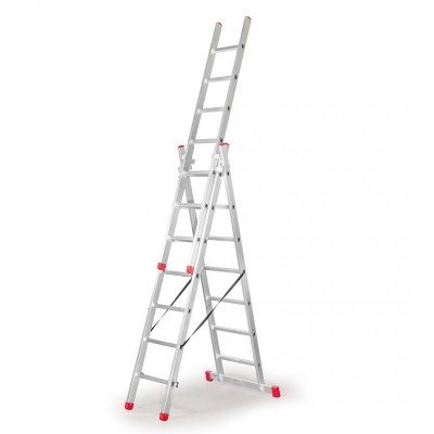 DRABINA TRZYELEMENTOWA 3X7 SZCZEBLI AK225.3