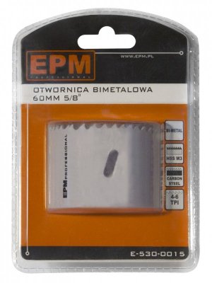OTWORNICA BI-METALOWA 60MM UCHWYT 5/8&#039;&#039;