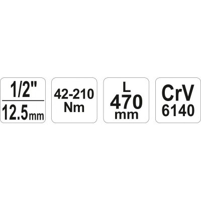 KLUCZ DYNAMOMETRYCZNY 1/2&#039;&#039; 42-210NM