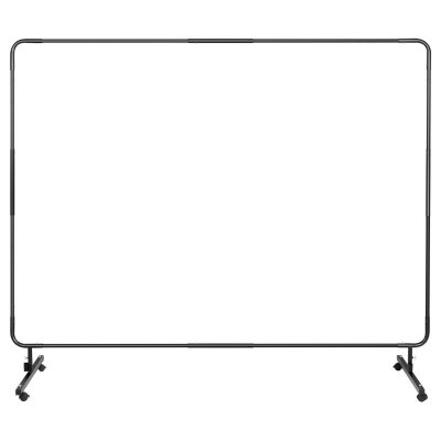 Ekran kurtyna spawalnicza ochronna z ramą na kółkach 239 x 175 cm - czerwona