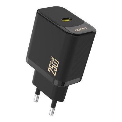 Ładowarka sieciowa 25W GaN USB-C - czarna
