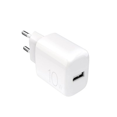 Ładowarka sieciowa USB-A PROLITE 10W - biała