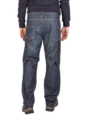 Spodnie robocze jeans męskie z wzmocnieniami -100% bawełna-FIRI : Rozmiar - W30-L30