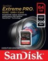 SANDISK KARTA PAMIĘCI EXTREME PRO SDXC 64GB 200/90 MB/S V30 UHS-I U3